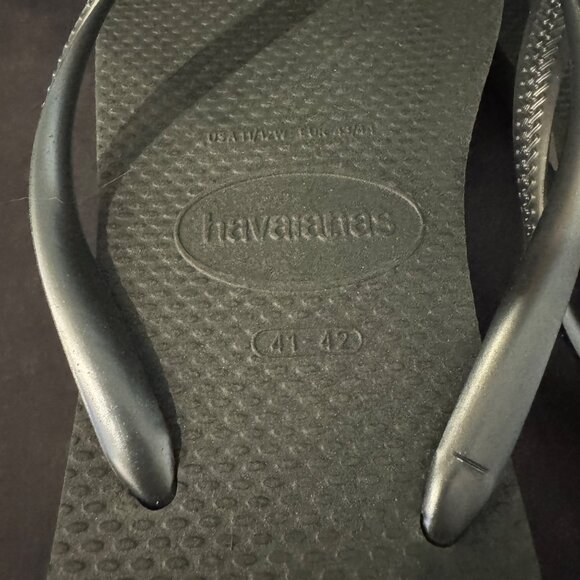 Havaianas Women's Slim Flip Flops Green Sandal, Size 11/12 - Picture 3 of 3